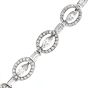Estate Diamond 18K Gold Oval Style Link Bracelet-Dover Jewelry