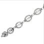Estate Diamond 18K Gold Oval Style Link Bracelet-Dover Jewelry