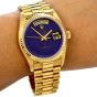 Rolex President Vintage Lapis Dial Gold Day-Date Watch Ref 18038
