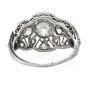 Antique Deco 1.10cts Old European Cut Diamond Platinum Engagement Ring
