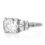 GIA 1.42 Carat Diamond Platinum Vintage Deco Engagement Ring