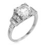 GIA 1.42 Carat Diamond Platinum Vintage Deco Engagement Ring