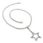 Diamond 18K White Gold Riviera Star Tennis Link Necklace