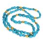 Vintage Turquoise 18K Gold GIA-Bead Spacers Necklace