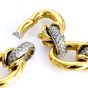Nicolis Cola Diamond 18K Gold Cluster Large Link Chain Necklace