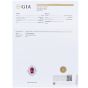 GIA Oval Cut Ruby Diamond Platinum Ballerina Cocktail Ring