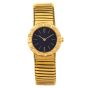 Bvlgari Tubogas 18K Yellow Gold Black Dial Swiss Ladies Watch