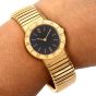 Bvlgari Tubogas 18K Yellow Gold Black Dial Swiss Ladies Watch