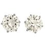 Estate 8.63cts Round Cut Diamond Platinum Stud Earrings-Dover Jewelry