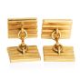Cartier Vintage 18K Yellow Gold Four Bar Textured Tuxedo Cufflinks