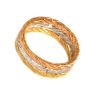 Buccellati 18K Tri-Color Gold Braided Eternity Band Ring