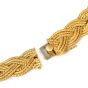 Buccellati Italian 18K Yellow Gold Braided Rope Collar Chain Necklace