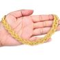 Buccellati Italian 18K Yellow Gold Braided Rope Collar Chain Necklace