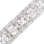 Art déco 27.90cts Diamond Platinum Geometric Link Bracelet-Dover Jewelry