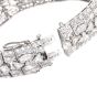 Art déco 27.90cts Diamond Platinum Geometric Link Bracelet-Dover Jewelry