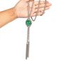 Cabousion Emerald Diamond 18k Gold Tassel Rope Necklace| Dover Jewelry