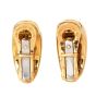 Bvlgari 18K Yellow Gold Polished Half Hoop Clip on Earrings
