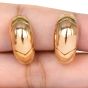 Bvlgari 18K Yellow Gold Polished Half Hoop Clip on Earrings