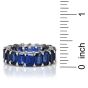 Estate Blue Sapphire Platinum Eternity Band Ring