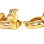 Retro Vintage Diamond 18K Yellow Gold Oval Link Celebrity Necklace