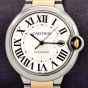 Cartier Ballon Bleu 3765 Stainless Steel Gold 42 mm Automatic Men's Watch