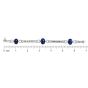 Antique Diamond 28.90cts Blue Sapphire Platinum Geometric Link Bracelet