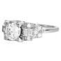 Vintage 1.07cts Platinum Filigree Diamond Engagement Ring