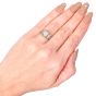 Vintage 1.07cts Platinum Filigree Diamond Engagement Ring