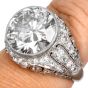 Antique Deco 7.96 carat Diamond Platinum Engagement Ring