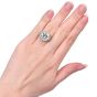 Antique Deco 7.96 carat Diamond Platinum Engagement Ring