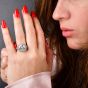 Antique Deco 7.96 carat Diamond Platinum Engagement Ring