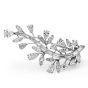 CARTIER Vintage 6.50cts Diamond Platinum Botanical Pin - Dover Jewelry