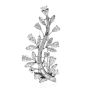 CARTIER Vintage 6.50cts Diamond Platinum Botanical Pin - Dover Jewelry
