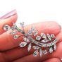 CARTIER Vintage 6.50cts Diamond Platinum Botanical Pin - Dover Jewelry