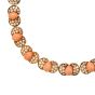 Retro Diamond Coral 18K Convertible Bracelet Necklace Set-Dover Jewelry