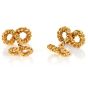 Vintage Tiffany & Co 18K Yellow Gold Infinity Rope Know Men's Cufflinks