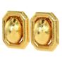 David Webb Chic Hammer finish 18K Yellow Gold Dome Clip On Earrings 