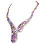  Multicolor Natural No-Heat GIA Sapphire Diamond 18K Gold  Necklace