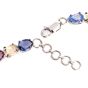  Multicolor Natural No-Heat GIA Sapphire Diamond 18K Gold  Necklace