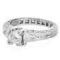Tacori 2.61cts  Diamond 3 Stone Platinum Engagement Ring