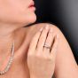 Tacori 2.61cts  Diamond 3 Stone Platinum Engagement Ring