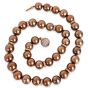 Estate Pearl Diamond Rose Gold Clasp Statement Necklace