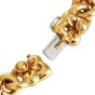  Garrard London Fleur De Lis 18K Gold Link Statement Bracelet |DoverJewelry|