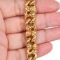  Garrard London Fleur De Lis 18K Gold Link Statement Bracelet |DoverJewelry|