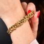  Garrard London Fleur De Lis 18K Gold Link Statement Bracelet |DoverJewelry|