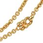  Garrard London 18K Gold Fleur De Lis Rolo Chain Necklace |Dover Jewelry |