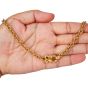  Garrard London 18K Gold Fleur De Lis Rolo Chain Necklace |Dover Jewelry |