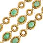 Vintage 1970S  Diamond GIA Natural Ruby Carved Jade Pendant Necklace