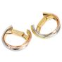 Elegant Cartier 1980's Trinity Style Cufflinks 18 Karat Gold 