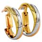 Elegant Cartier 1980's Trinity Style Cufflinks 18 Karat Gold 